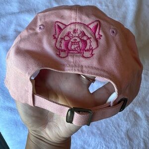 Sanrio Aggretsuko “choke on my rage” pink embroidery dad hat. RARE